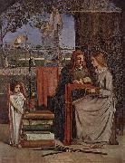 Dante Gabriel Rossetti The Girlhood of Mary Virgin oil painting on canvas